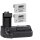 Batteriegriff Set für Canon EOS 550D 600D 650D 700D + 2x LP-E8 Akku wie BG-E8