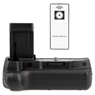 Batteriegriff für Canon EOS 2000D 1300D 1200D 1100D Rebel T3 Kiss X50 + IR-Auslöser wie BG-E10