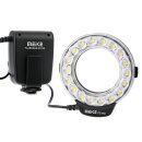 Makro Ringblitz & Ringleuchte für Sony Kameras mit Mittenkontakt Meike FC-110 LED