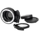 Meike MK-EFTM-C Mount-Adapter für Canon EF auf Canon EOS M Inkl. variablem ND-Filter und klarem UV-Filter