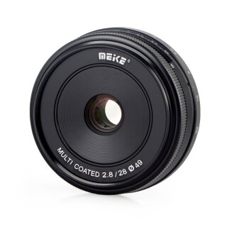 Meike 28mm F2.8 Objektiv multicoated für Fujifilm X-Mount - B-Ware geprüft