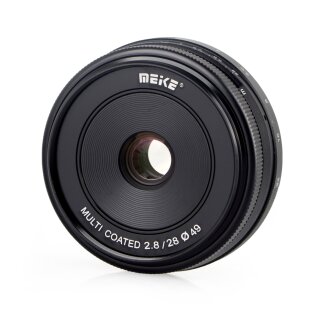 Meike 28mm F2.8 Objektiv multicoated für Micro 4/3 - B-Ware geprüft