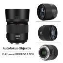 Meike 85mm F1.8 SE Mark II AF STM Objektiv für Canon EF Vollformat Porträtobjektiv